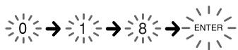 SONY RM-AV2100T - Press the ENTER key. - 1
