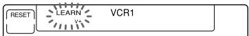 RESET LEARN V+ VCR1