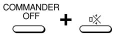 COMMANDER OFF + 口×