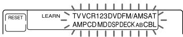 RESET LEARN TVVCR123DVDFM/AMSAT AMPCDMDDSPDECK ABCBL