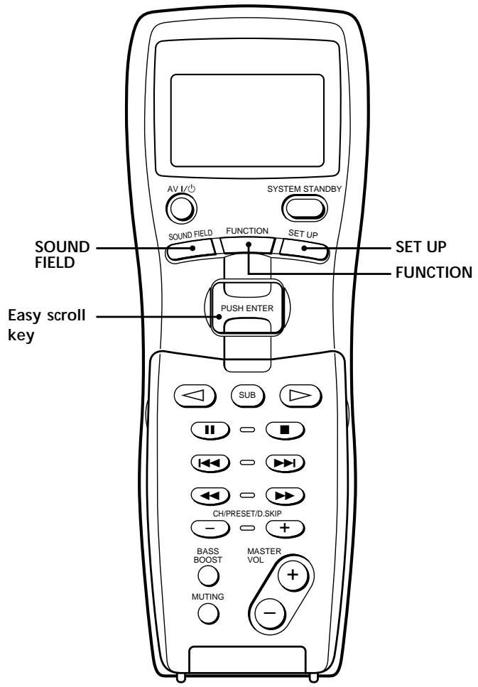 SONY RM-LJ301 - Using the Lists - 1