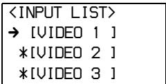 SONY RM-LJ312 - Move the easy scroll key to select the input not to be displayed in the input list, then press the key to enter selection. - 1