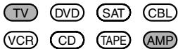 TV DVD SAT CBL VCR CD TAPE AMP