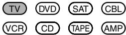 TV DVD SAT CBL VCR CD TAPE AMP