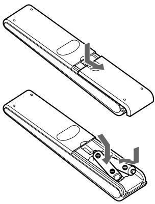 SONY RM-VL600T - Installing the Batteries - 1