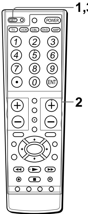 SONY RM-VL710 - Changement ou effacement de la fonction d'une touche "apprise - 1