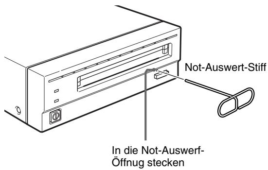 SONY RMO-S551 - ■ Wenn kein normales Auswerfen der MO-Disk möglich ist - 1