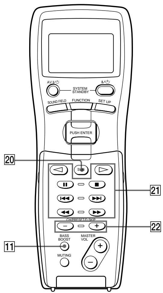 SONY RM-LJ304 - Nomenclature et opérations élémentaires - 3
