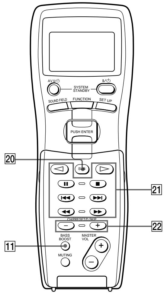 SONY RM-LJ304 - Descripción de las piezas - 3