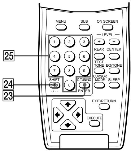 SONY RM-LJ304 - Botones CH/PRESET/D.SKIP +/- - 3