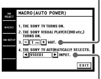 SONY RM-TP1 - Activation de la mise sous tension automatique - 1
