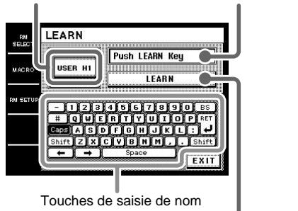 SONY RM-TP1 - Pour programmer un code IR sur les touches personnalisables (USER RESERVE KEYS) - 1