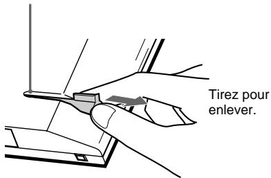 SONY RM-TP1 - Retrait du crayon tactile - 1