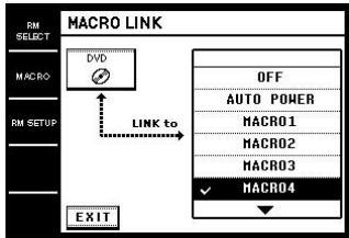 SONY RM-TP1 - Select the Macro Play ("MACRO4" for example) you want to link to the remote (component). - 1