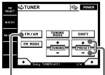 SONY RM-TP1 - Operating a tuner - 1