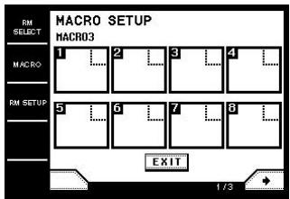 SONY RM-TP1 - Touch MACRO SETUP in the pull-down menu. - 1