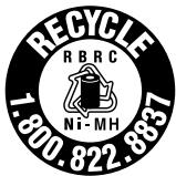 SONY RM-TP1 - RECYCLAGE DES ACCUMULATEURS À HYDRURE METALLIQUE DE NICKEL (Pour la clientèle aux Etats-Unis et au Canada) - 1