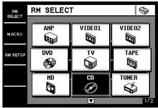 SONY RM-TP1 - Turn the jog dial to select the remote (component) you want to use with the AMP LINK function ("CD" for example). - 1