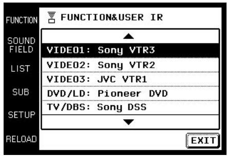 SONY RM-TP501 - Affectation des appareils raccordés - 1