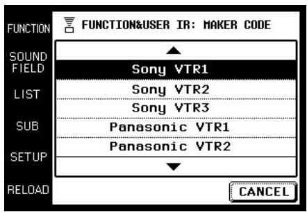 SONY RM-TP501 - Registrar de los componentes conectados - 3