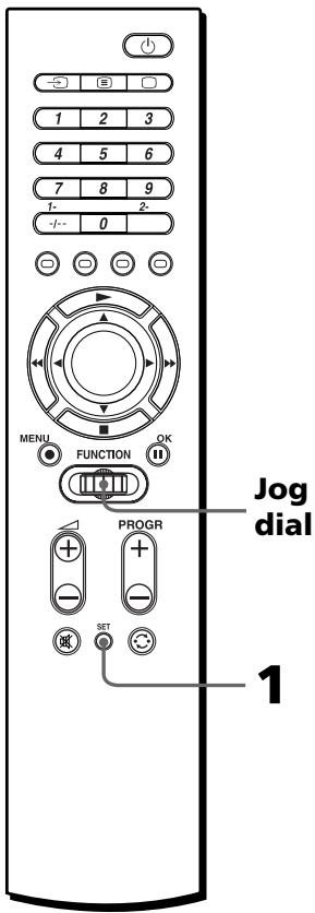 SONY RM-VZ950T - Erasing all memorised settings from a Setting position number - 1