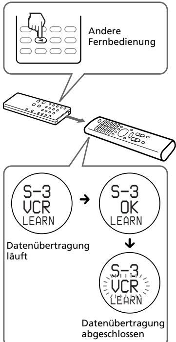 SONY RM-VZ950T - Wenn fur diese Taste bereits ein andere Signal programmiert wurde - 1