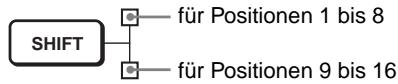 SONY RM-BR300 - Speichern der Kameraeinstellungen – Vorwahlfunktion - 2