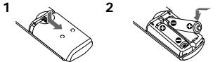 SONY RM-V202T - Avant de replacier les piles, assurez-vous d'avoir les nouvelles ples à portée de main. - 1