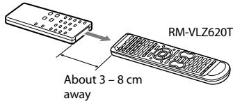 SONY RM-VLZ620T - Example: To teach a function to the  (play) button in DVD mode - 1
