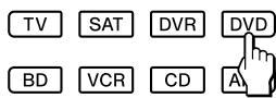 SONY RM-VLZ620T - Example: To teach a function to the  (play) button in DVD mode - 5