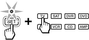 SONY RM-VLZ620T - Press and hold SET for more than 3 seconds. - 2