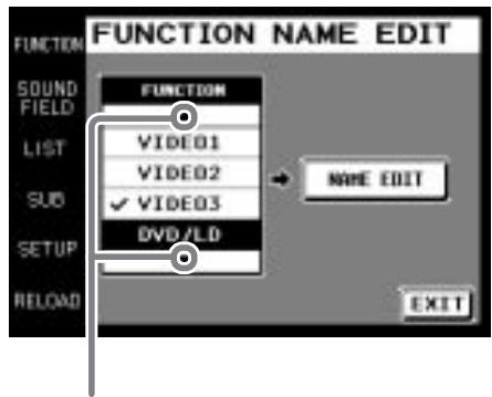 SONY RM-TP503 - Toque FUNC NAME. - 1
