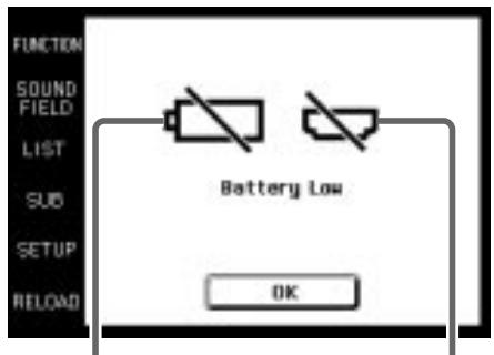 SONY RM-TP503 - Quando substituir as pilhas - 1