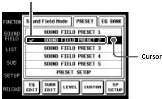 SONY RM-TP503 - Seleção de campos acústicos programados - 1