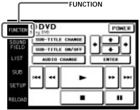 SONY RM-TP503 - Visualización de la pantalla FUNCTION - 1
