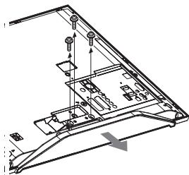 SONY RM ED011 - Detaching the Table- Top Stand from the TV - 3