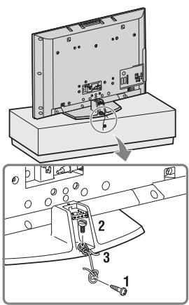 SONY RM ED011 - 4: Preventing the TV from toppling over - 1