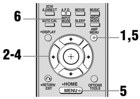 SONY RM-AAP022 - Selecting enhanced surround mode - 1
