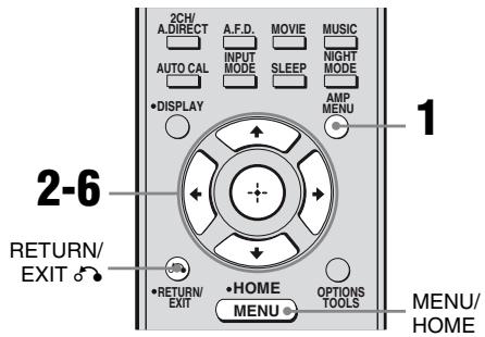 SONY RM-AAP022 - Navigating through menus - 1