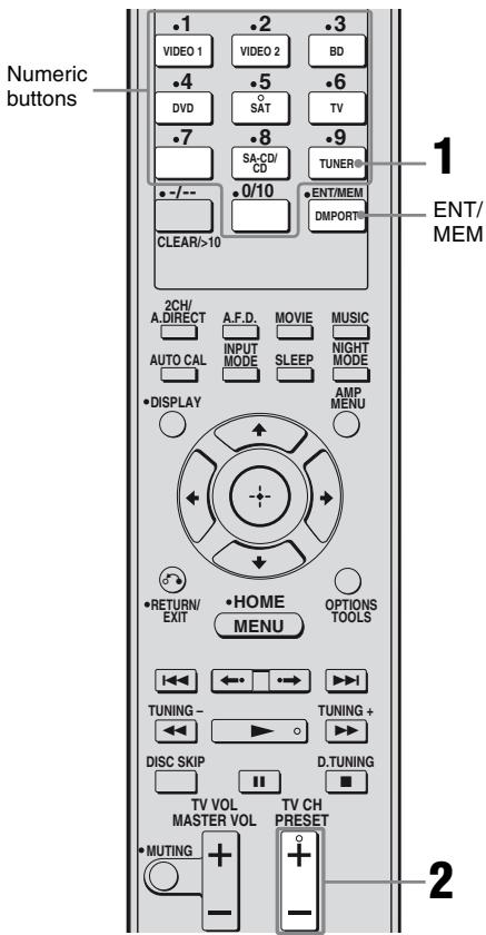 SONY RM-AAP022 - Tuning to preset stations - 1