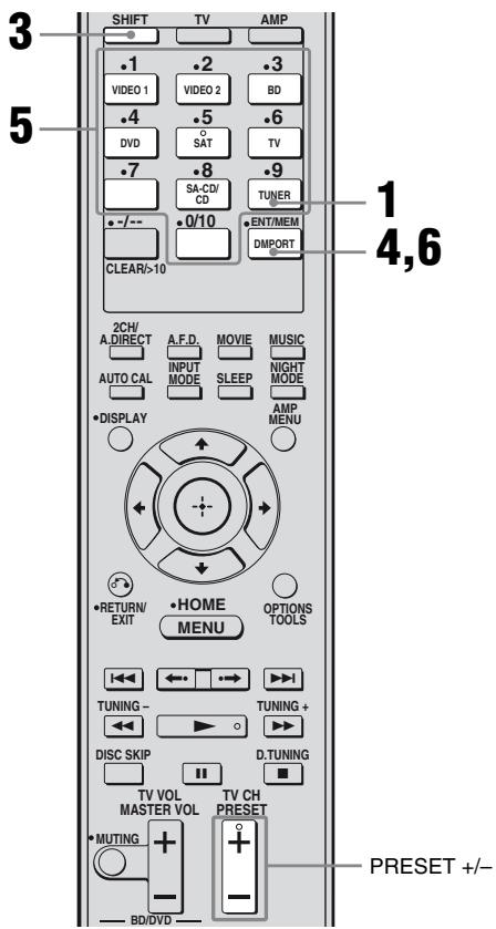 SONY RM-AAP022 - Presetting radio stations - 1
