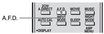 SONY RM-AAP022 - Selecting Auto Format Direct (A.F.D.) mode - 1