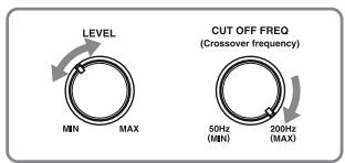 SONY RM-AAP022 - On setting up the active subwoofer - 1