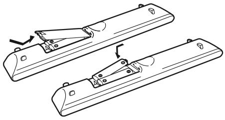 SONY RM-AAP022 - Inserting batteries into the remote - 1