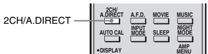 SONY RM-AAP022 - Using only the front speakers (2CH STEREO) - 1