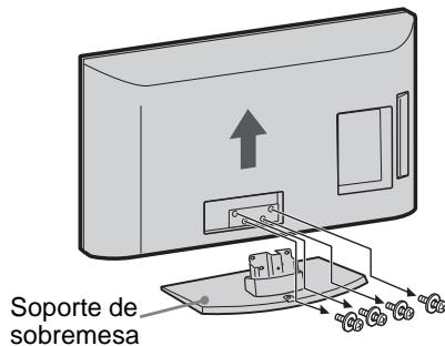 SONY RM-ED022 - Extracción del pedestal de sobremesa del televisor - 2