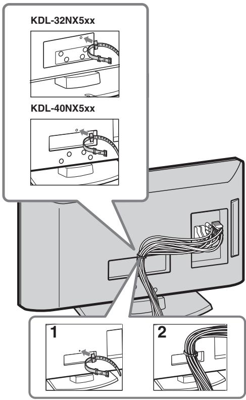 SONY RM-ED022 - 5: Sujeción de los cables - 1