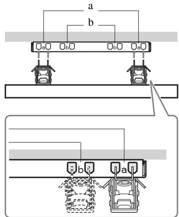 SONY RM-ED022 - Diagramma/tabella delle posizioni delle viti e dei ganci - 3