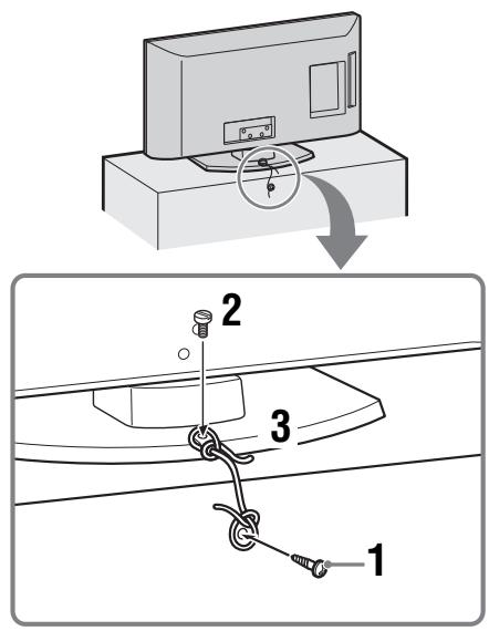 SONY RM-ED022 - 4: Fissaggio antirovesciamento del teilevisore - 1