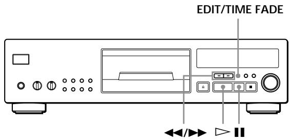 SONY CDP-720 - Spela in en CD-skiva genom att ange bandlängd (tidsredigering/ bandredigering) - 1
